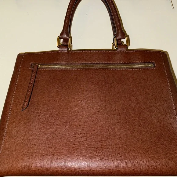 Dooney & Bourke Brown Leather Tote - Picture 3 of 16